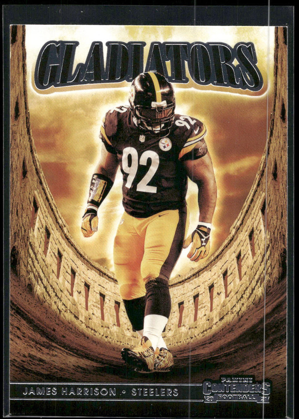 2021 Panini Contenders #GLD-JHA James Harrison Gladiators