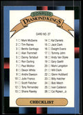 1988 Donruss #27 Diamond Kings Checklist 1-26