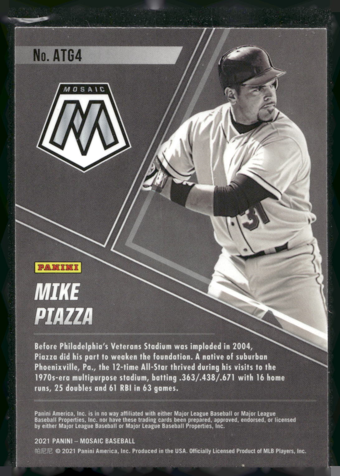 2021 Panini Mosaic #ATG4 Mike Piazza All-Time Greats