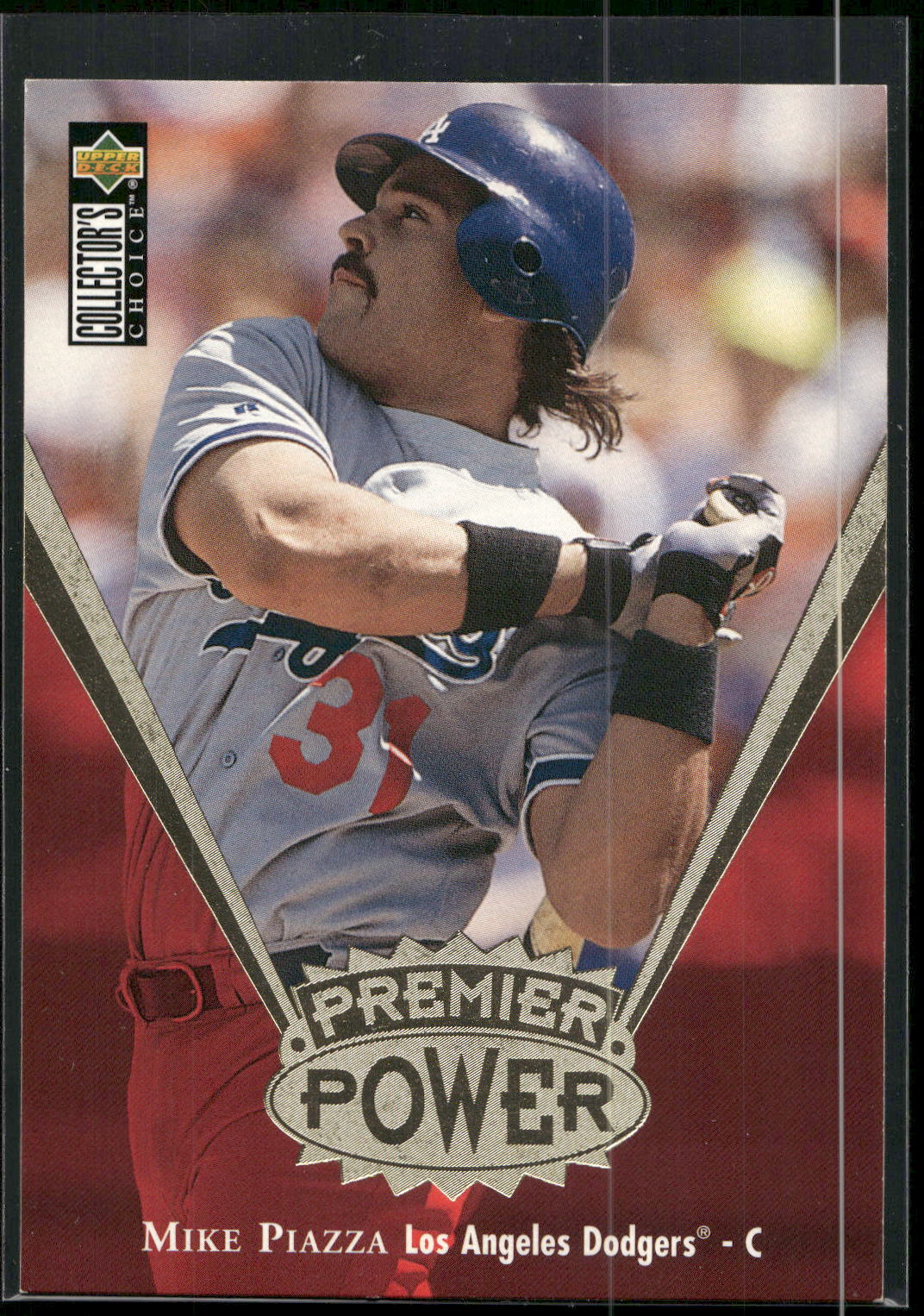 1997 Collector's Choice #PP19 Mike Piazza Premier Power Gold