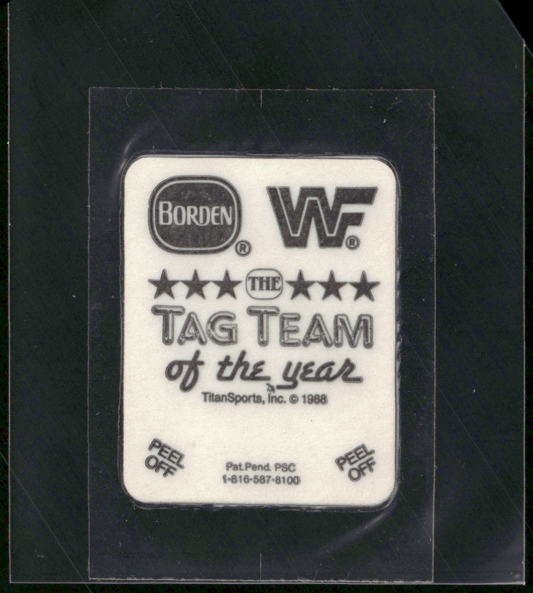 1988 Borden WWF Tag Team of the Year Stickers #NNO Billy Jack Haynes