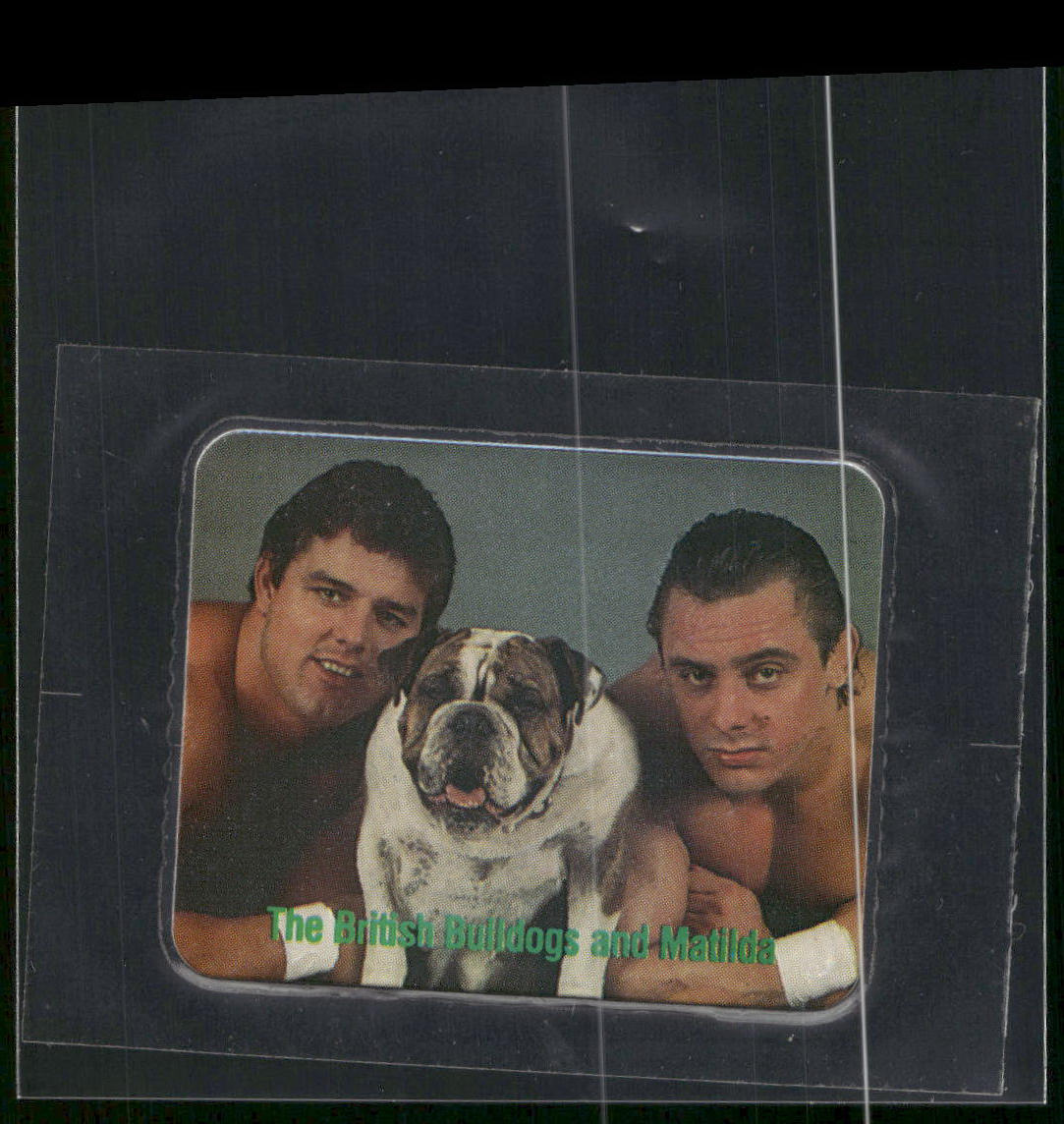 1988 Borden WWF Tag Team of the Year Stickers #NNO The British Bulldogs