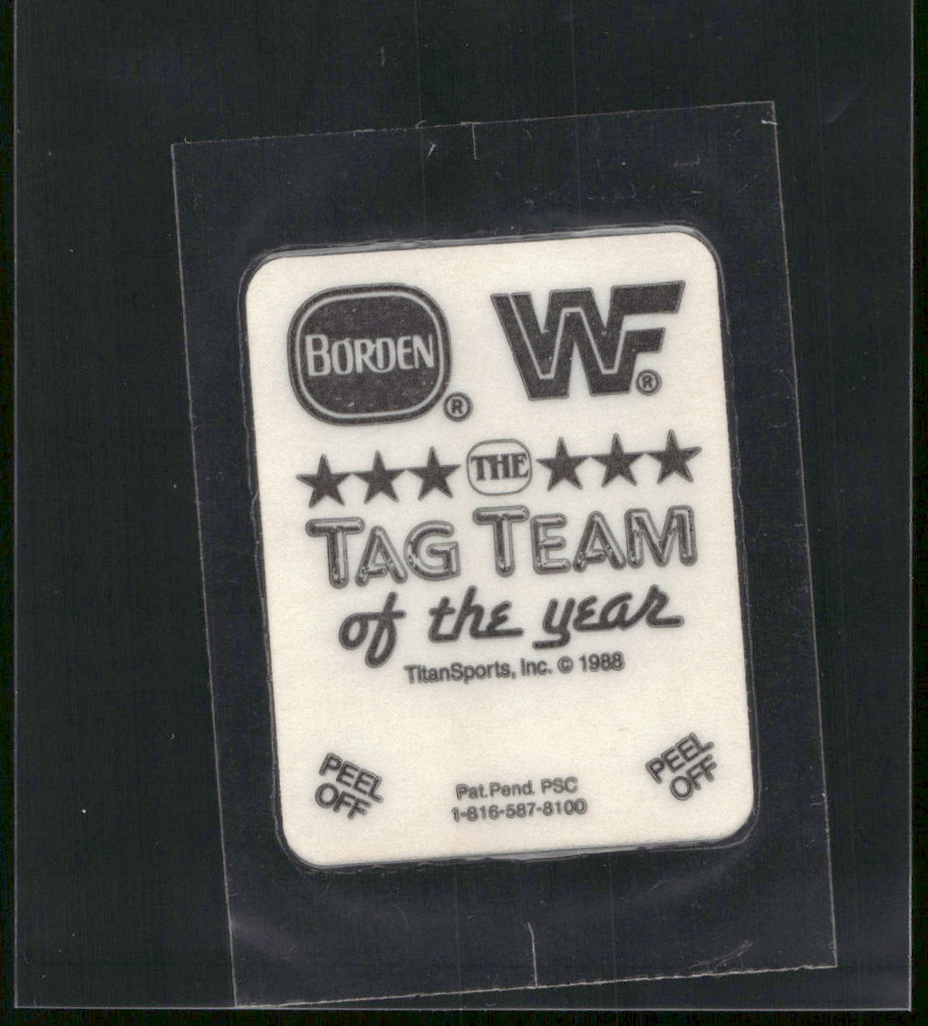 1988 Borden WWF Tag Team of the Year Stickers #NNO Strike Force