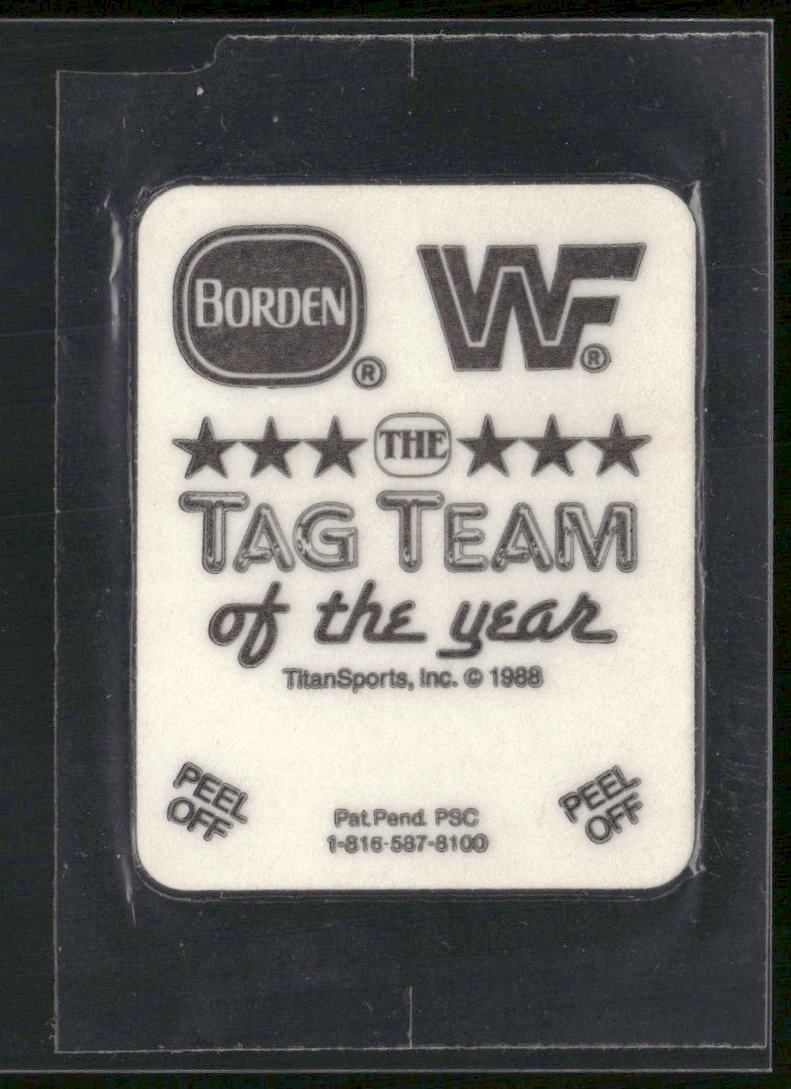 1988 Borden WWF Tag Team of the Year Stickers #NNO Randy Savage and Elizabeth