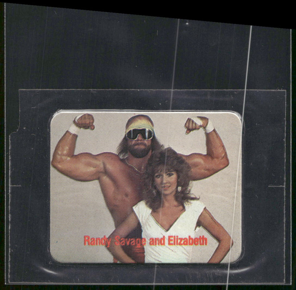 1988 Borden WWF Tag Team of the Year Stickers #NNO Randy Savage and Elizabeth