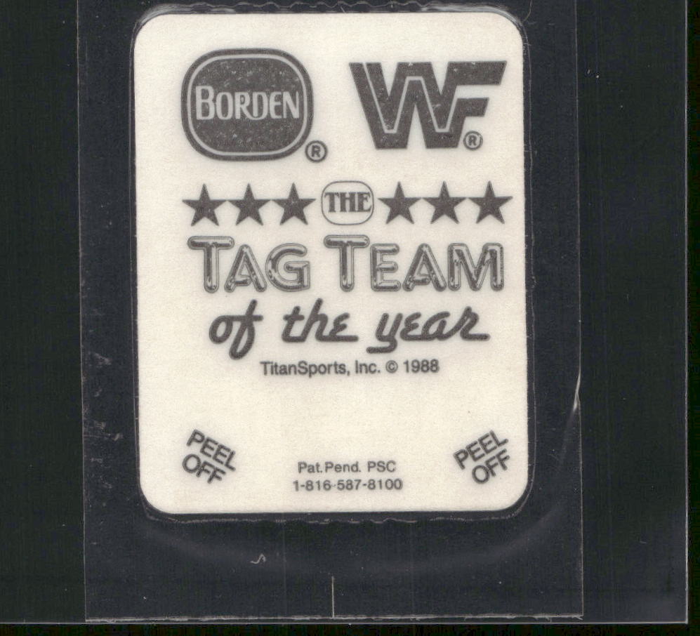 1988 Borden WWF Tag Team of the Year Stickers #NNO The Killer Bees