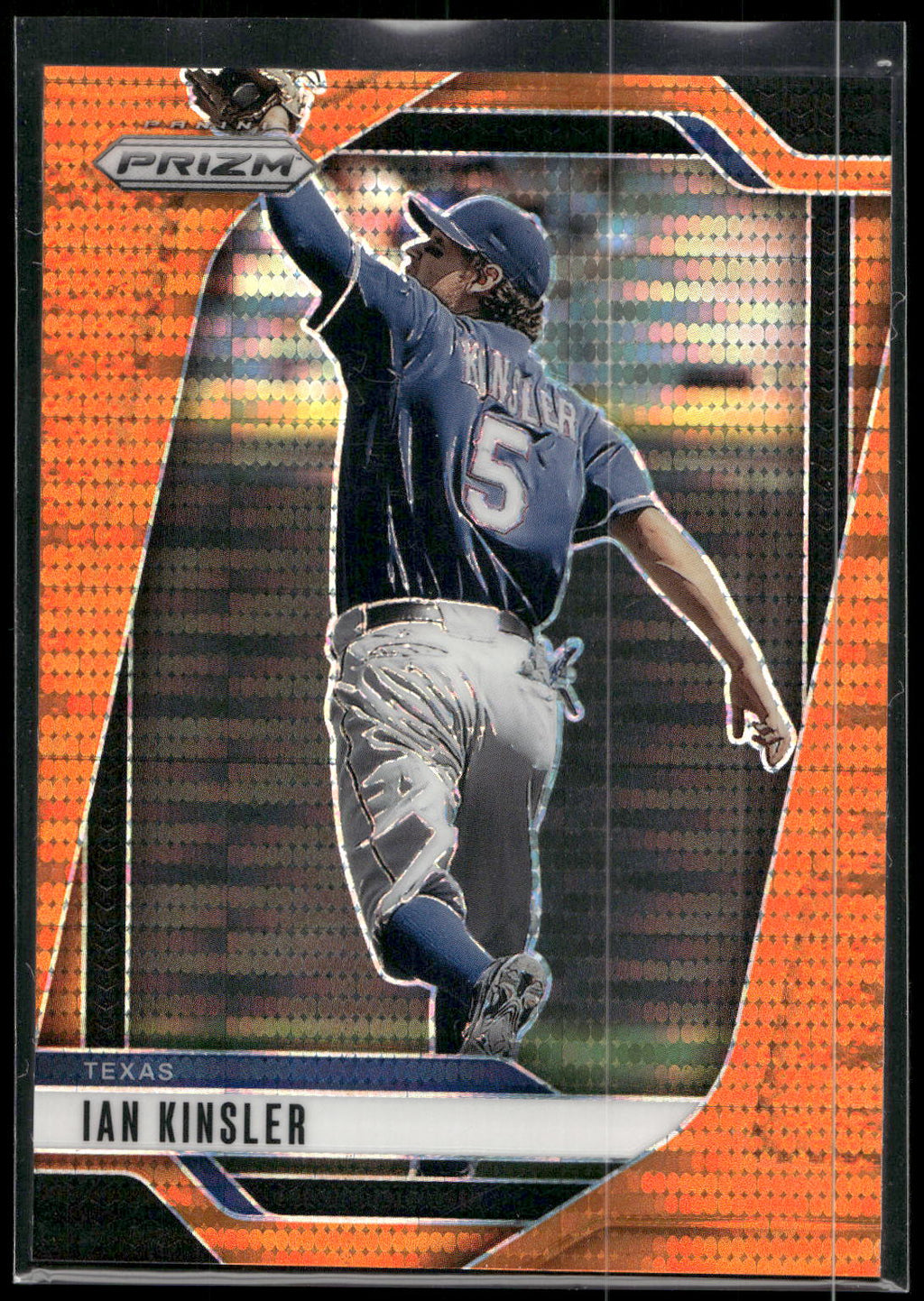 2025 Panini Prizm #261 Ian Kinsler Orange Pulsar Prizms #/399