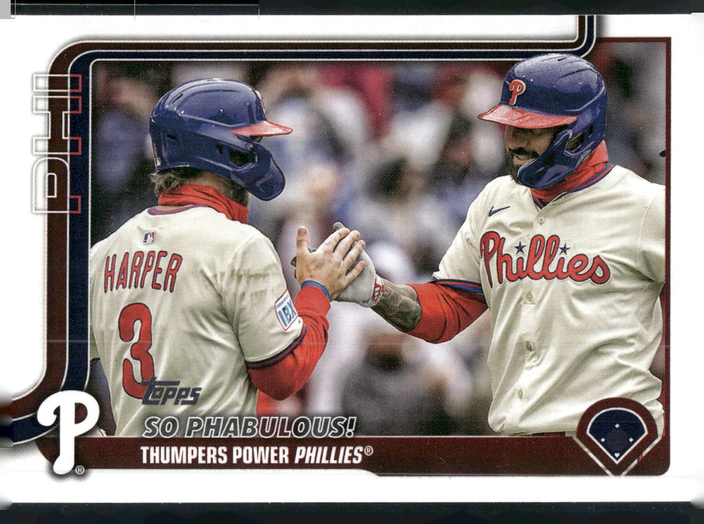 2025 Topps Update #US107 So Phabulous! (Bryce Harper / Nick Castellanos)