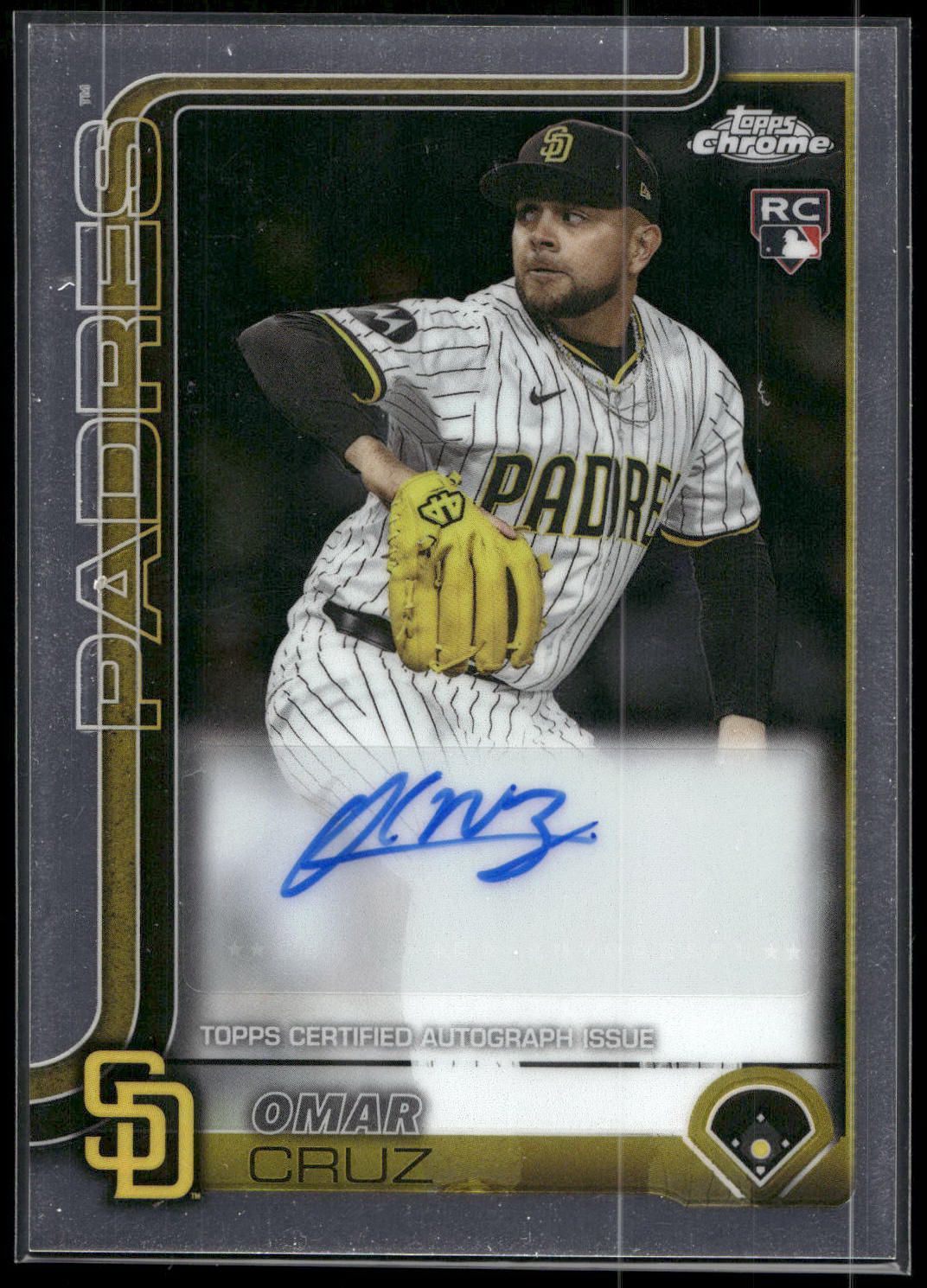 2025 Topps Chrome Update #AC-OC Omar Cruz Chrome Update Autographs