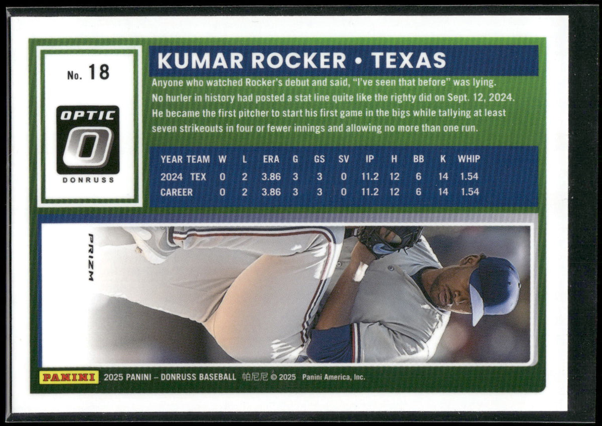 2025 Donruss #18 Kumar Rocker Optic Circles