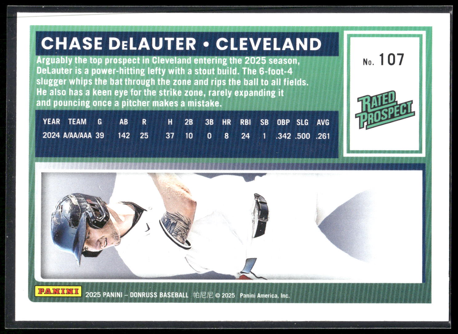 2025 Donruss #107 Chase DeLauter
