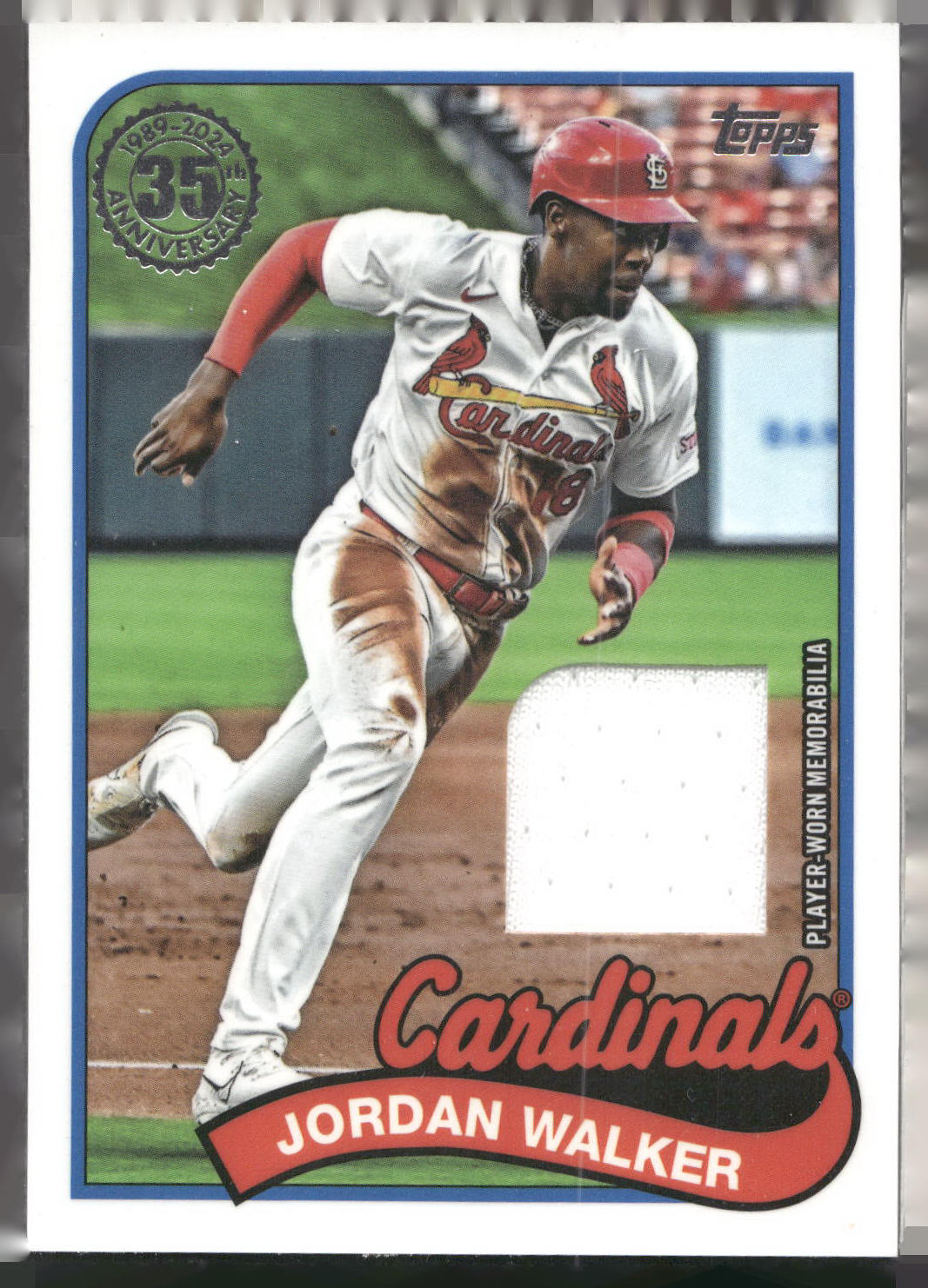2024 Topps #89BR-JW Jordan Walker 1989 Topps Baseball 35th Anniversary