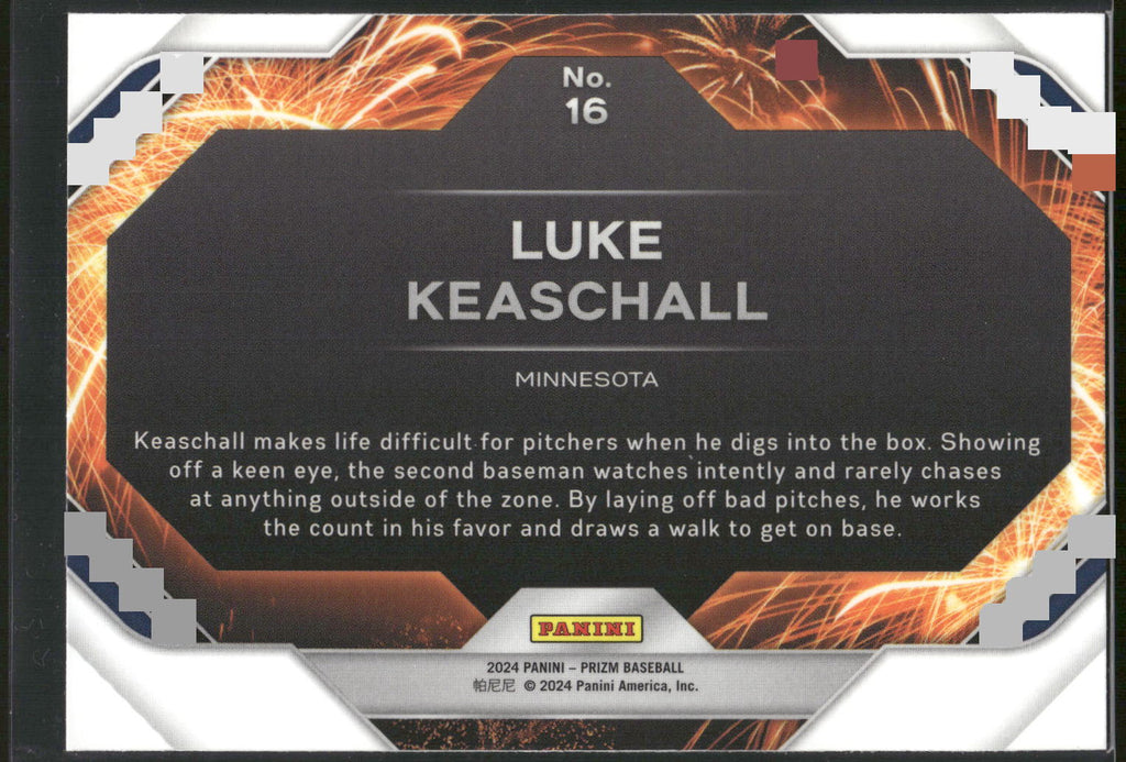 2024 Panini Prizm #16 Luke Keaschall Fireworks