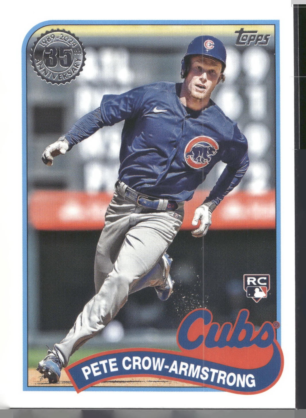 2024 Topps #89B2-5 Pete Crow-Armstrong 1989 Topps Baseball 35th