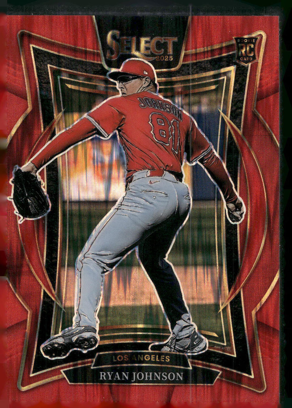 2025 Panini Select #47 Ryan Johnson Red Flash Prizms #/299