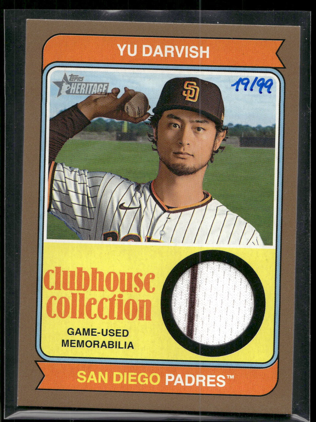 2023 Topps Heritage #CCR-YD Yu Darvish Clubhouse Collection Relics High Number