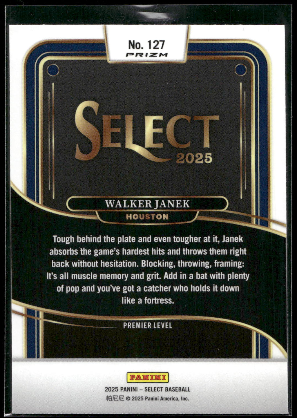 2025 Panini Select #127 Walker Janek