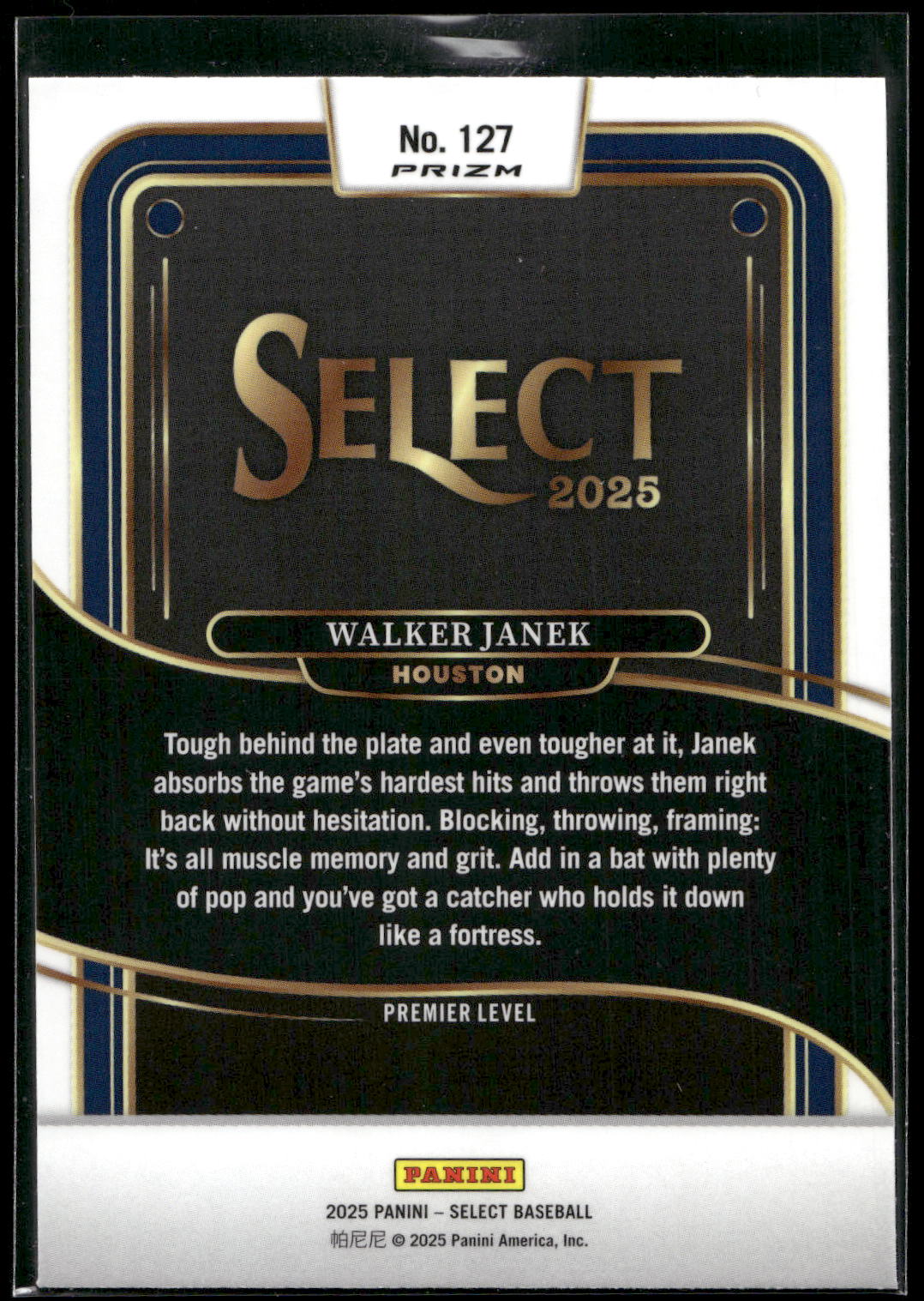 2025 Panini Select #127 Walker Janek