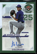 2025 Panini Prospect #168 JB Middleton Holo Prospect Ticket Signatures - Green