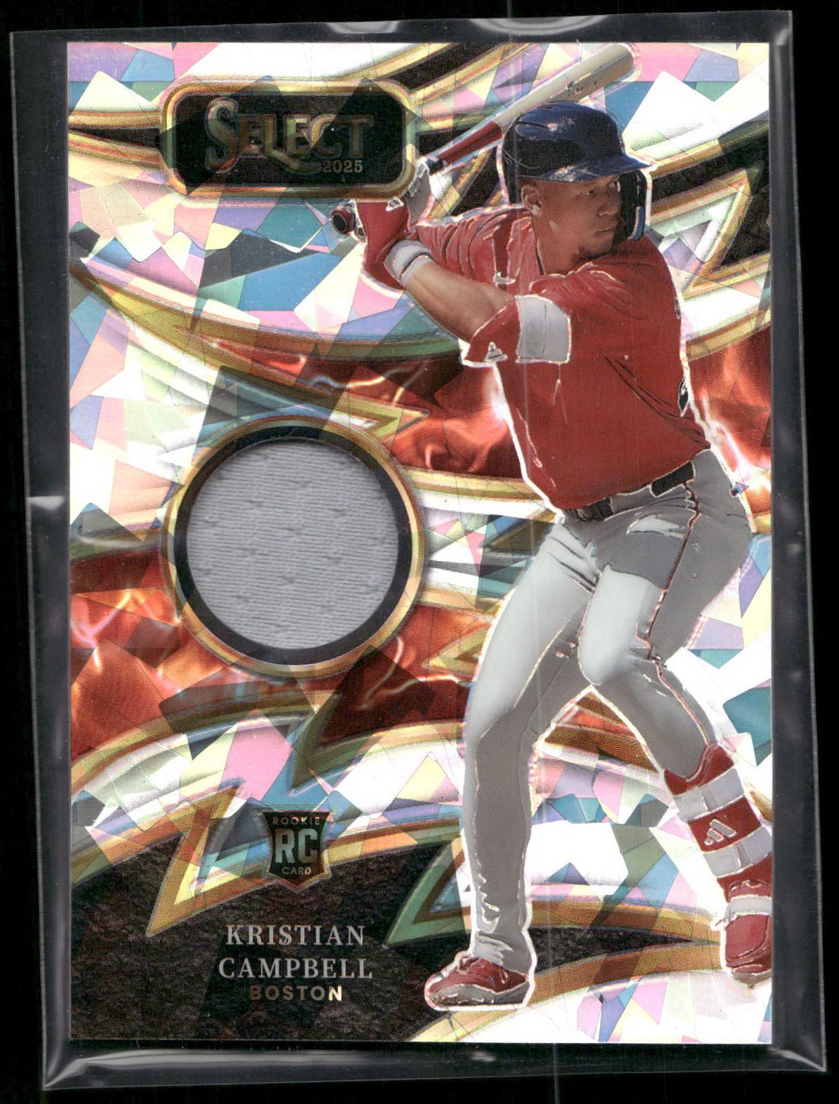 2025 Panini Select #SP-KC Kristian Campbell Sparks Relics Flash Prizm