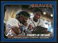 2024 Topps #70 Students of the Game: Braves Stars Learning Mid-Game Royal Blue