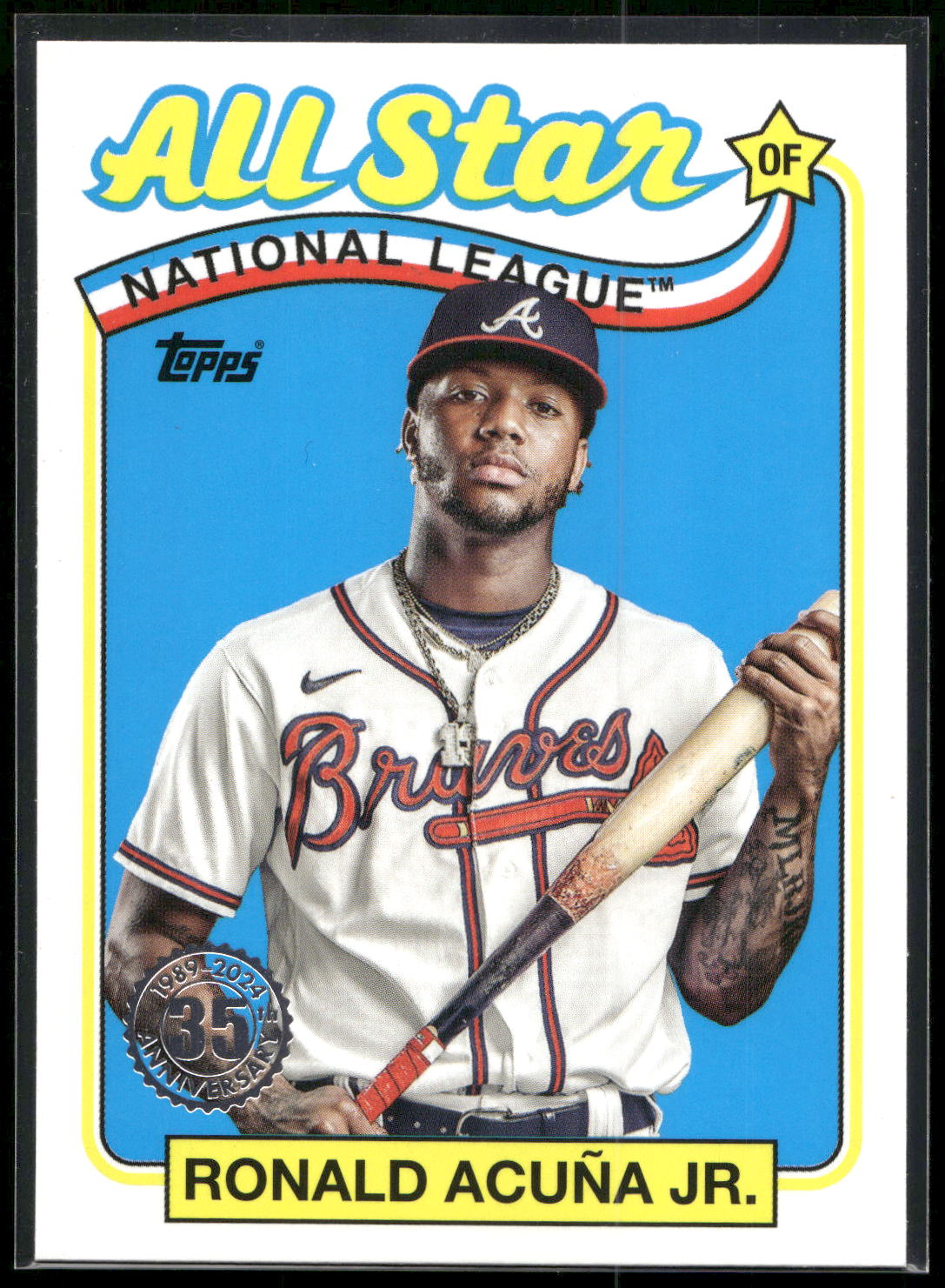 2024 Topps #89ASB-28 Ronald Acuña Jr. 1989 Topps Baseball 35th