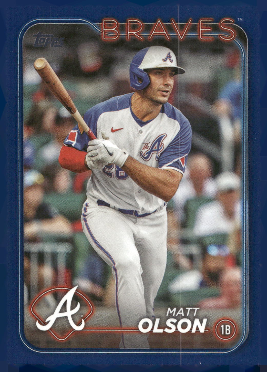 2024 Topps #350 Matt Olson Royal Blue