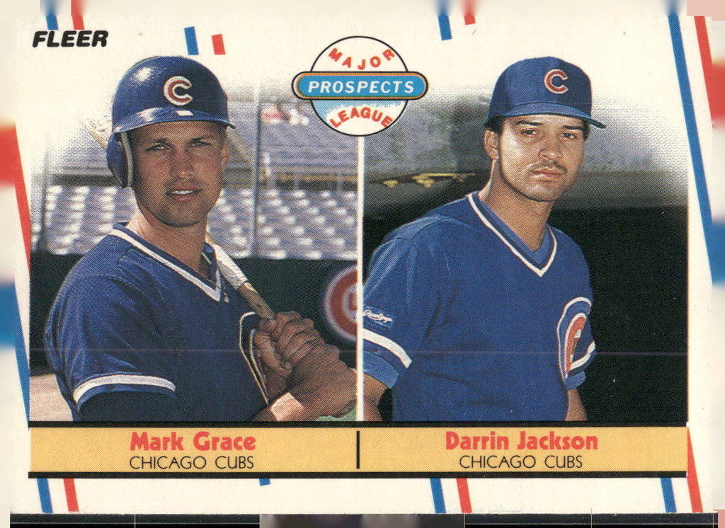 1988 Fleer #641 Mark Grace / Darrin Jackson