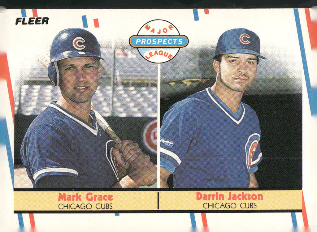 1988 Fleer #641 Mark Grace / Darrin Jackson