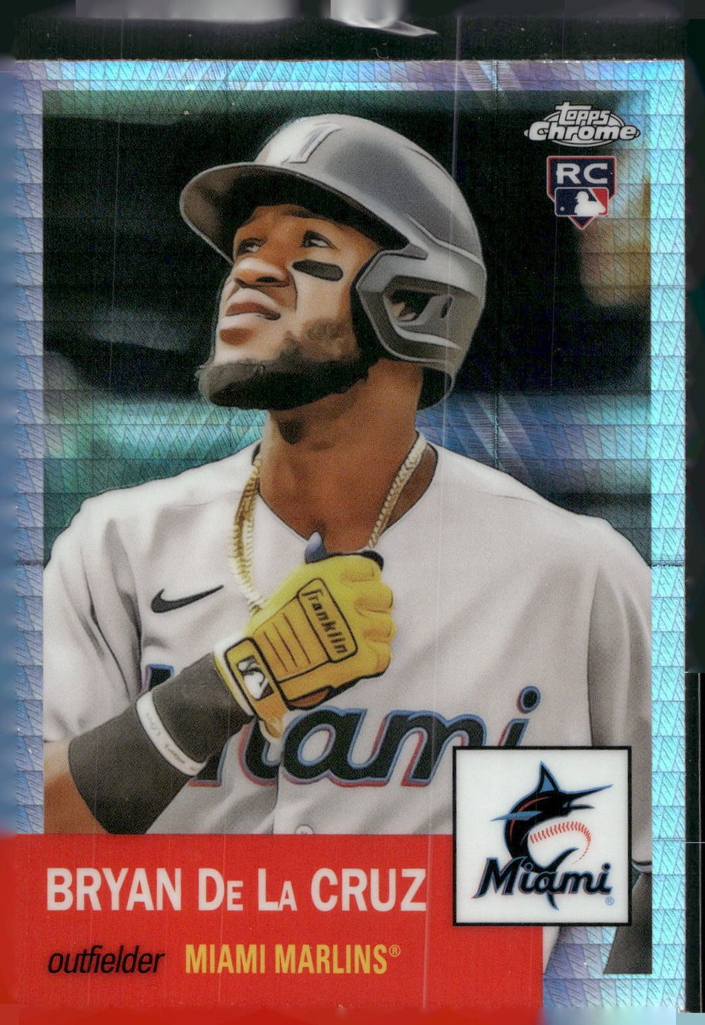 2022 Topps Chrome Platinum Anniversary #178 Bryan De La Cruz Prism Refractor