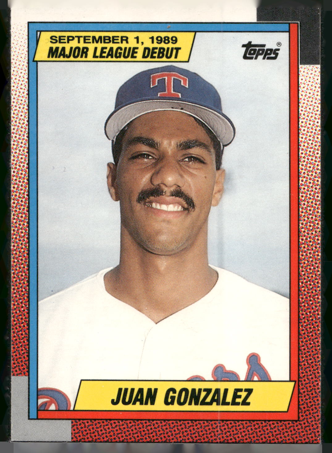 1990 Topps Major League Debut 1989 #43 Juan Gonzalez
