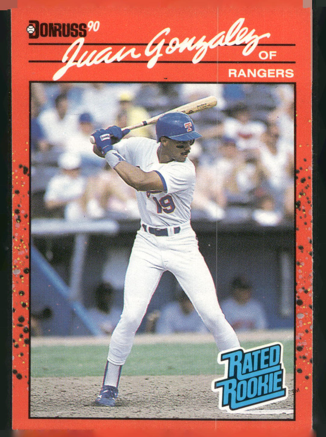 1990 Donruss #33e Juan Gonzalez