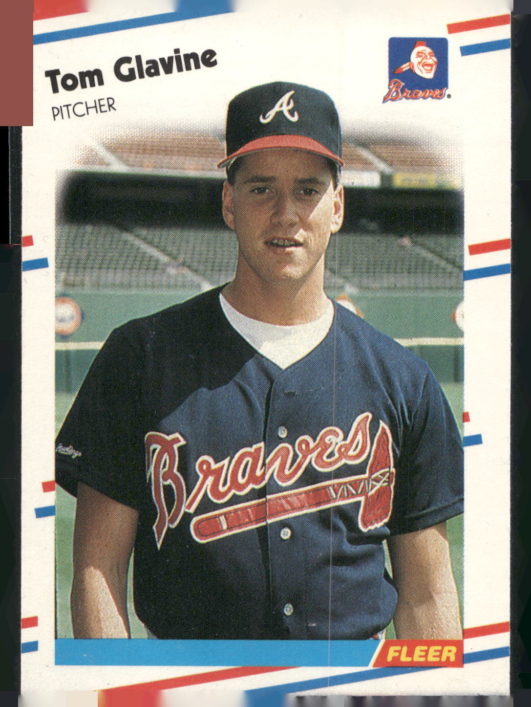 1988 Fleer #539 Tom Glavine