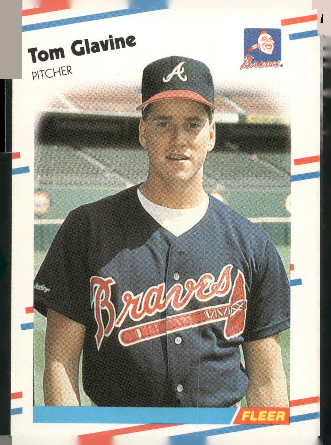 1988 Fleer #539 Tom Glavine