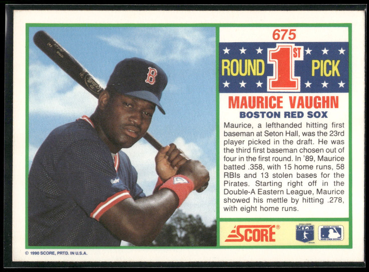 1990 Score #675 Maurice Vaughn