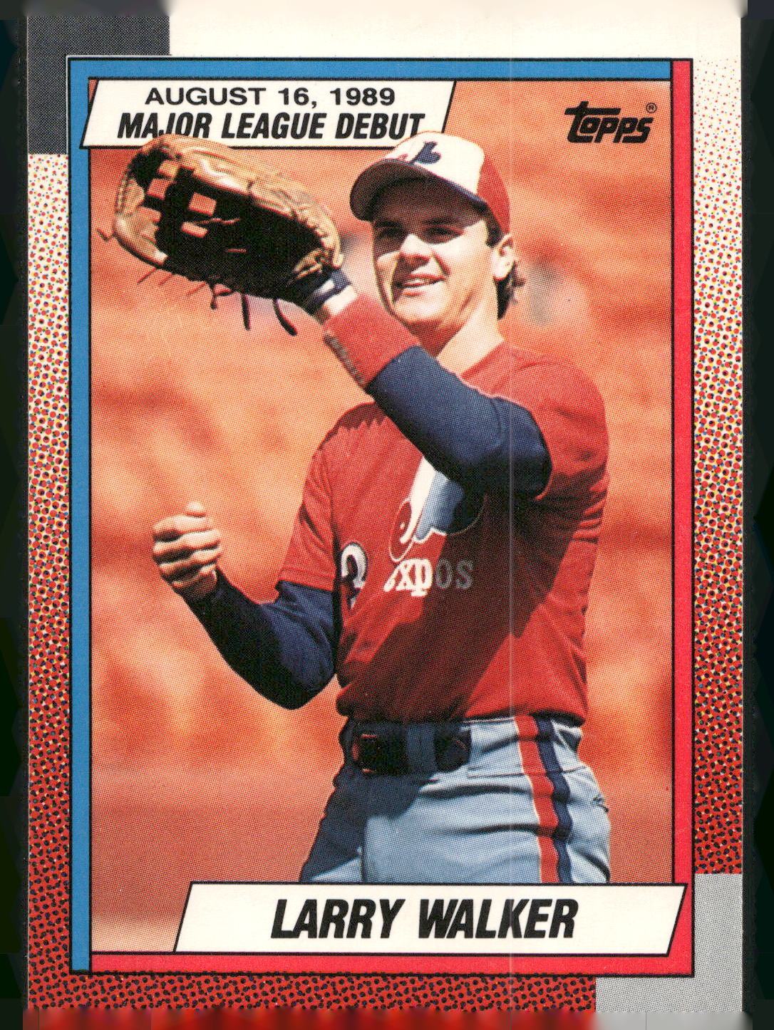 1990 Topps Major League Debut 1989 #133 Larry Walker