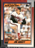 1990 Topps Major League Debut 1989 #1 Jim Abbott