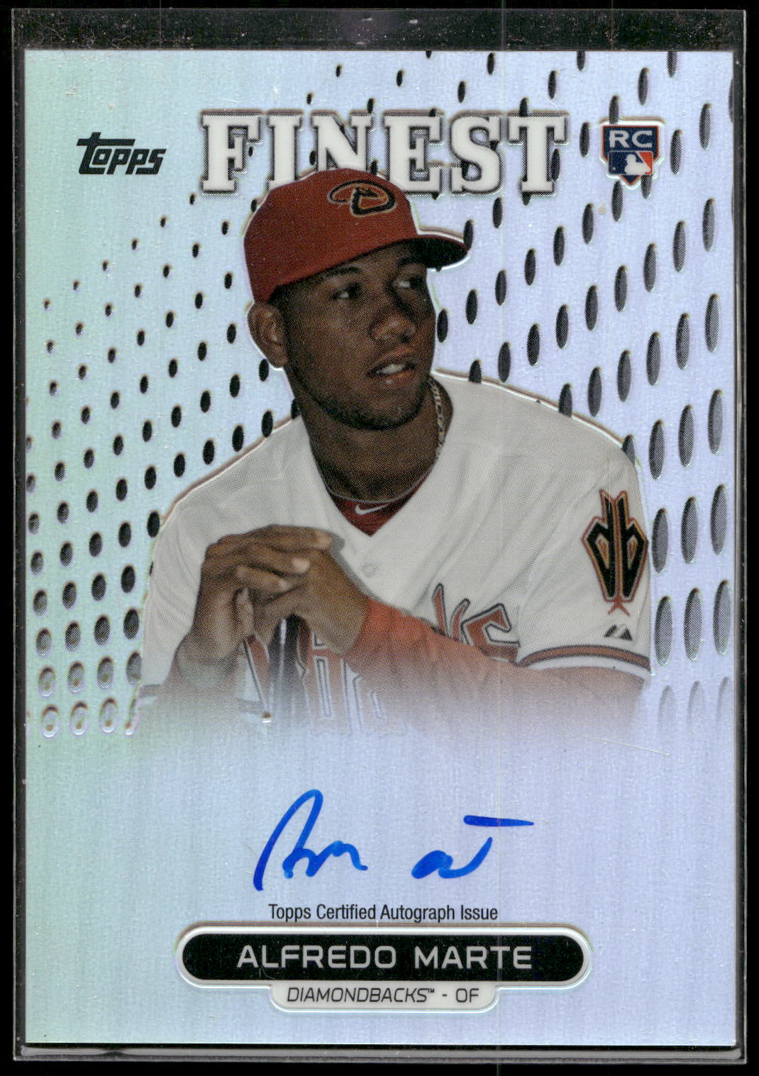 2013 Finest #RA-AM Alfredo Marte Rookie Autographs Refractors