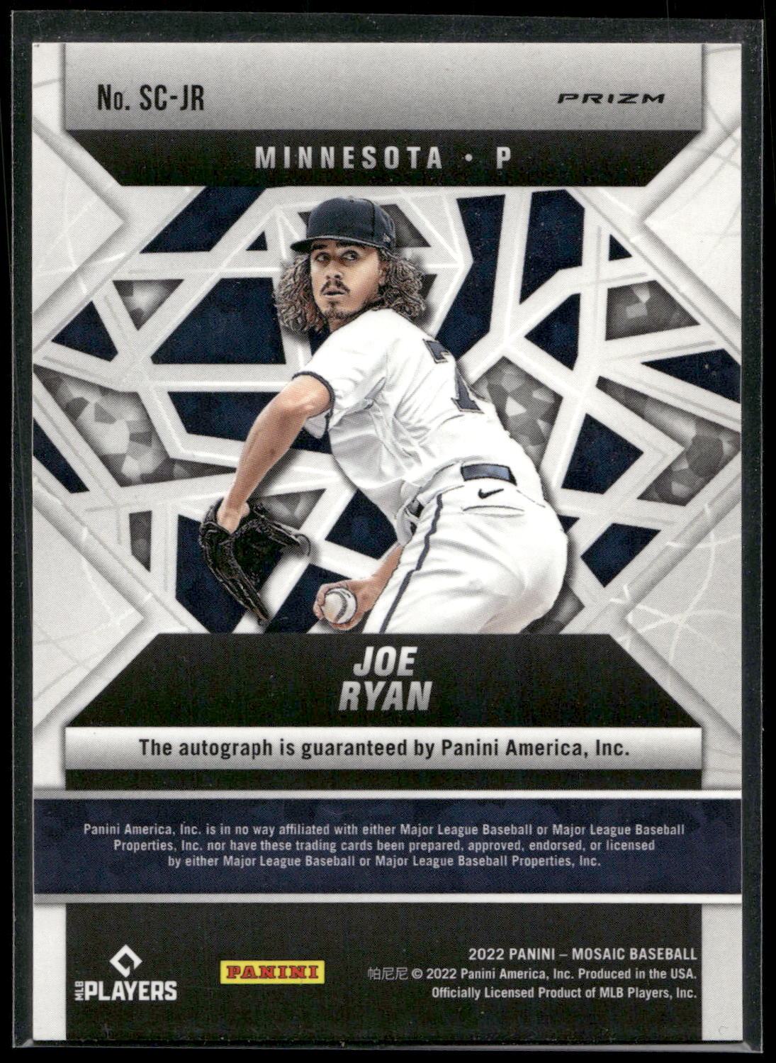 2022 Panini Mosaic #SC-JR Joe Ryan Scripts