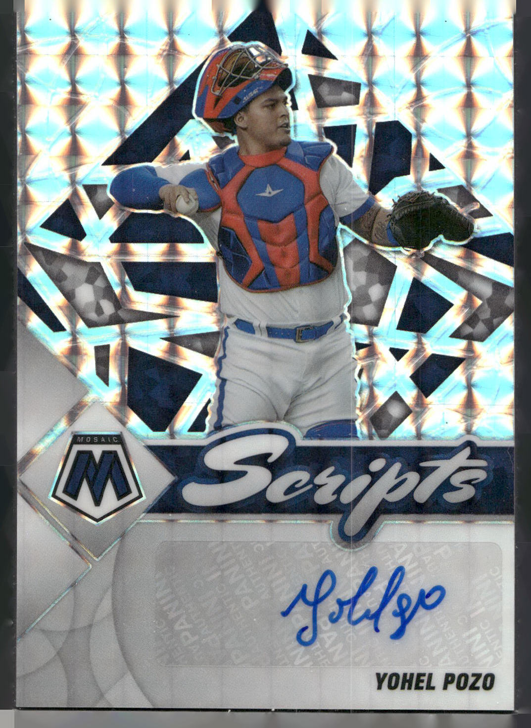 2022 Panini Mosaic #SC-YP Yohel Pozo Scripts