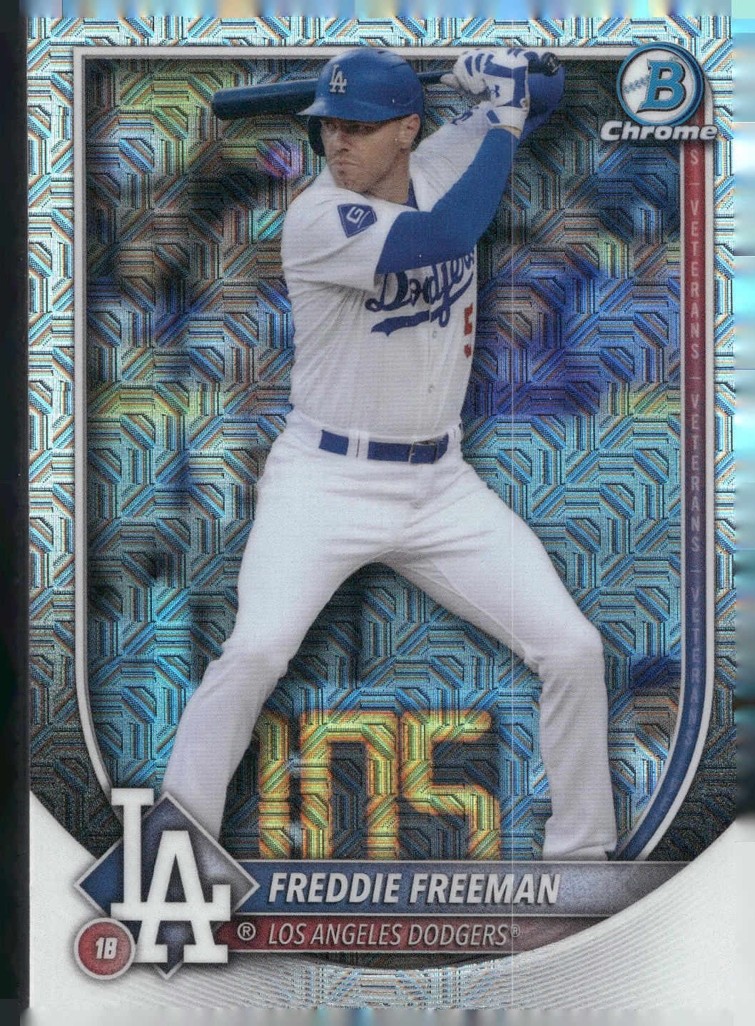 2025 Bowman #5 Freddie Freeman Chrome Mojo Refractor