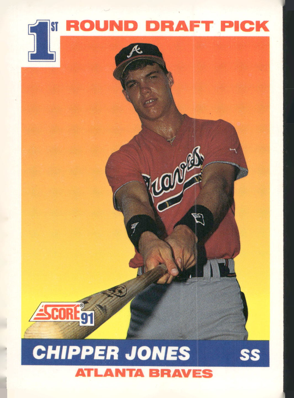 1991 Score #671 Chipper Jones