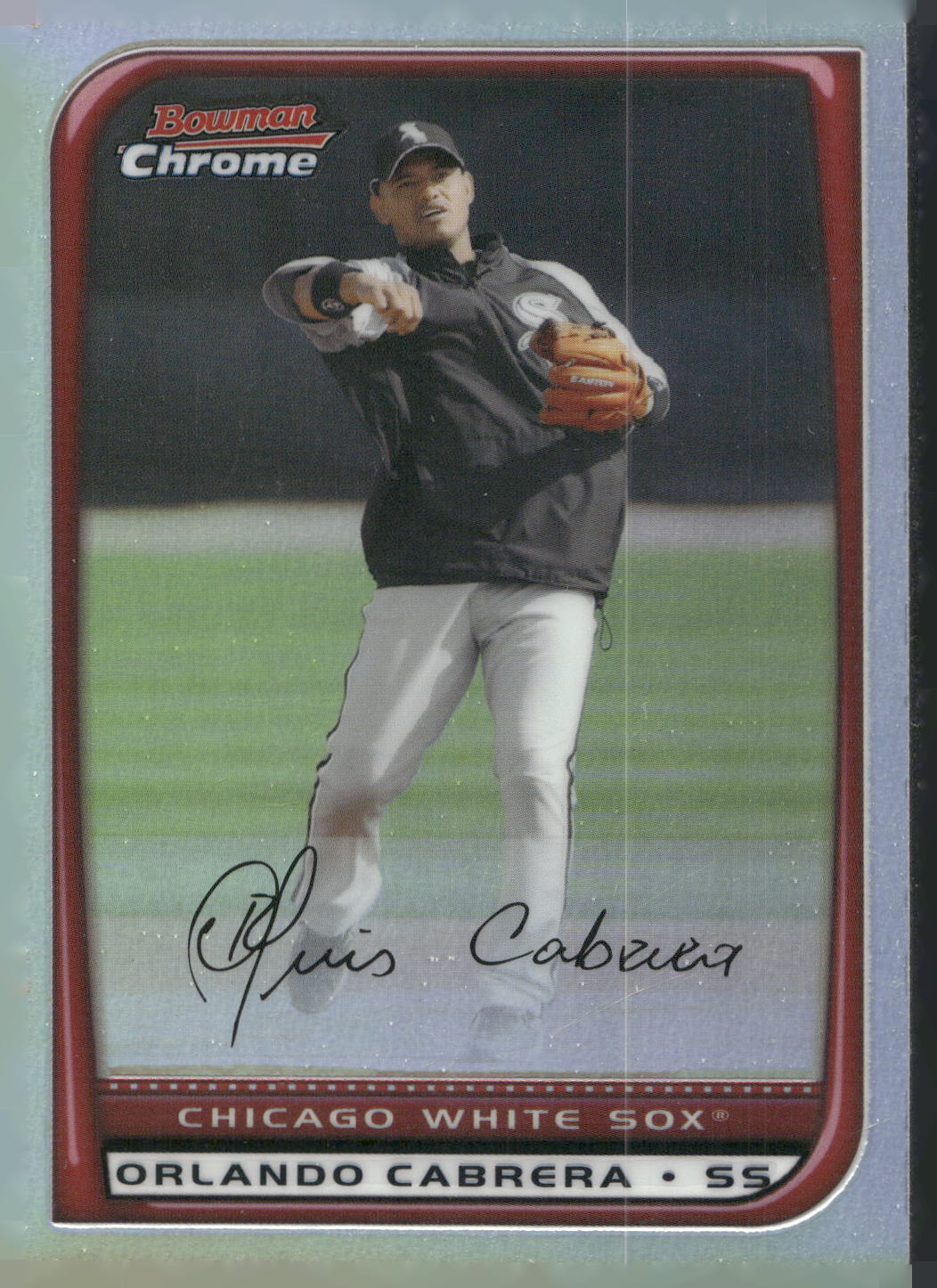 2008 Bowman Chrome #103 Orlando Cabrera Refractors