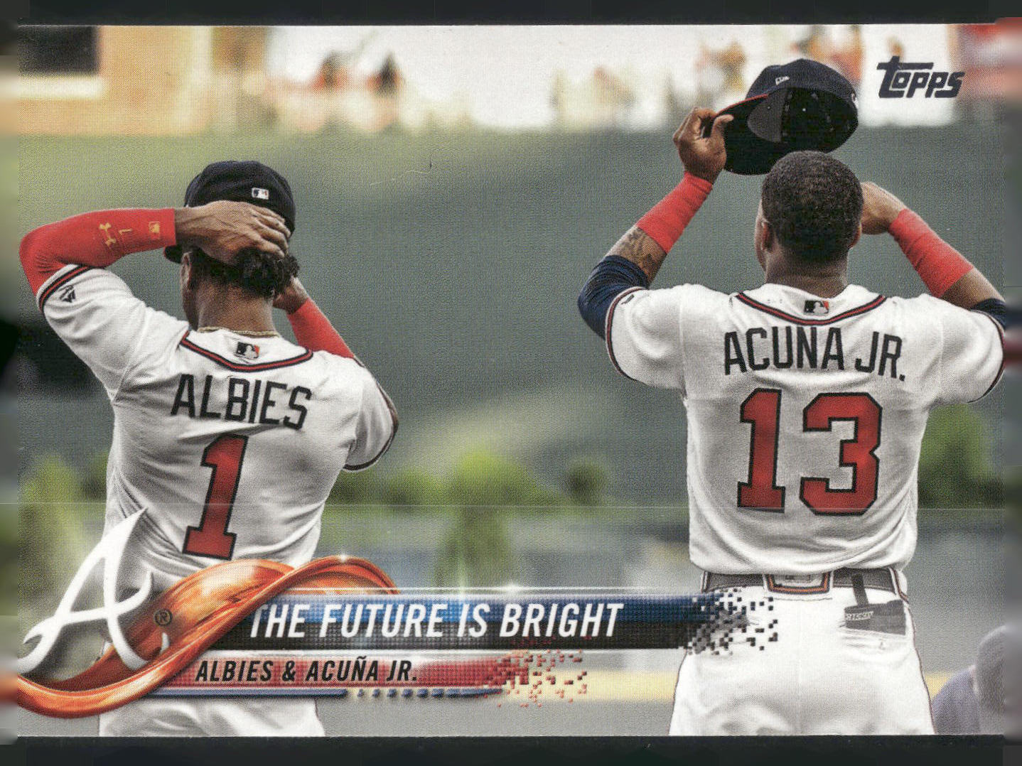 2018 Topps Update #US43 The Future Is Bright (Ronald Acuna Jr. / Ozzie Albies)