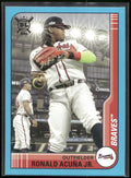 2021 Topps Big League #226 Ronald Acuña Jr. Electric Blue