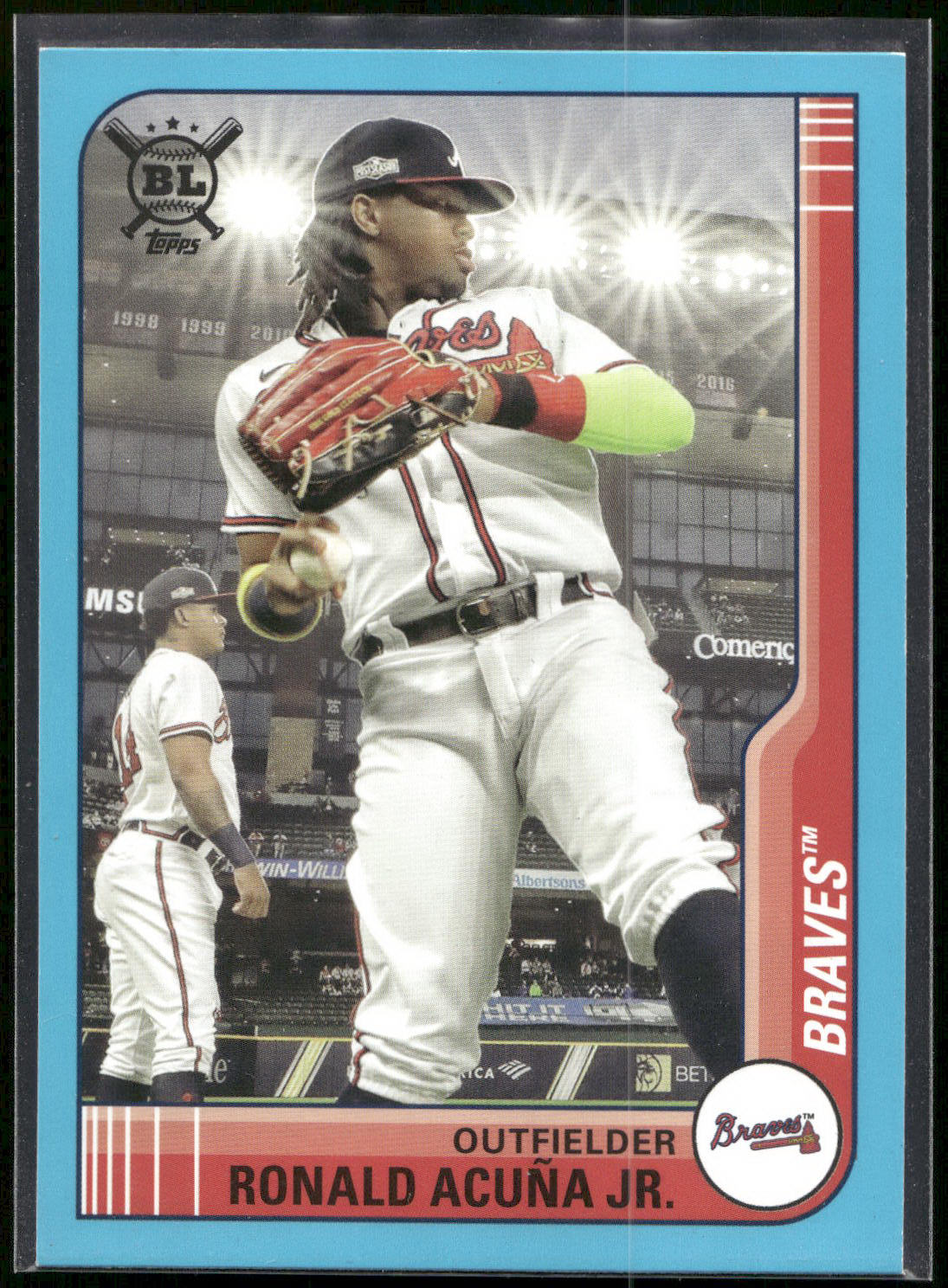 2021 Topps Big League #226 Ronald Acuña Jr. Electric Blue
