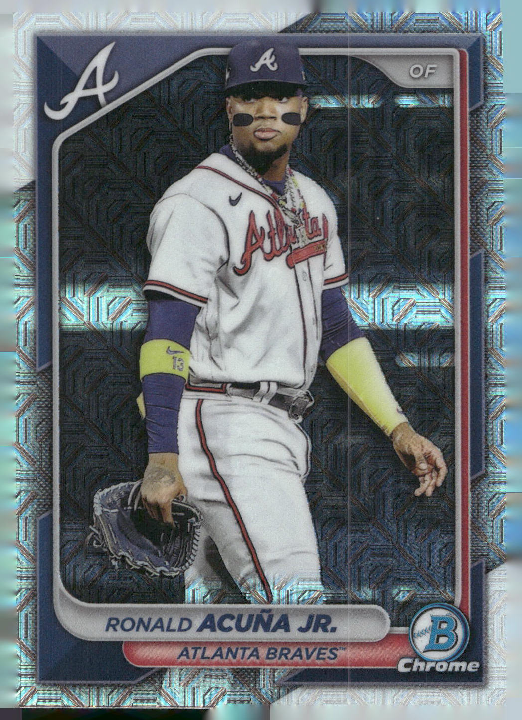 2024 Bowman #32 Ronald Acuña Jr. Chrome Mojo Refractors