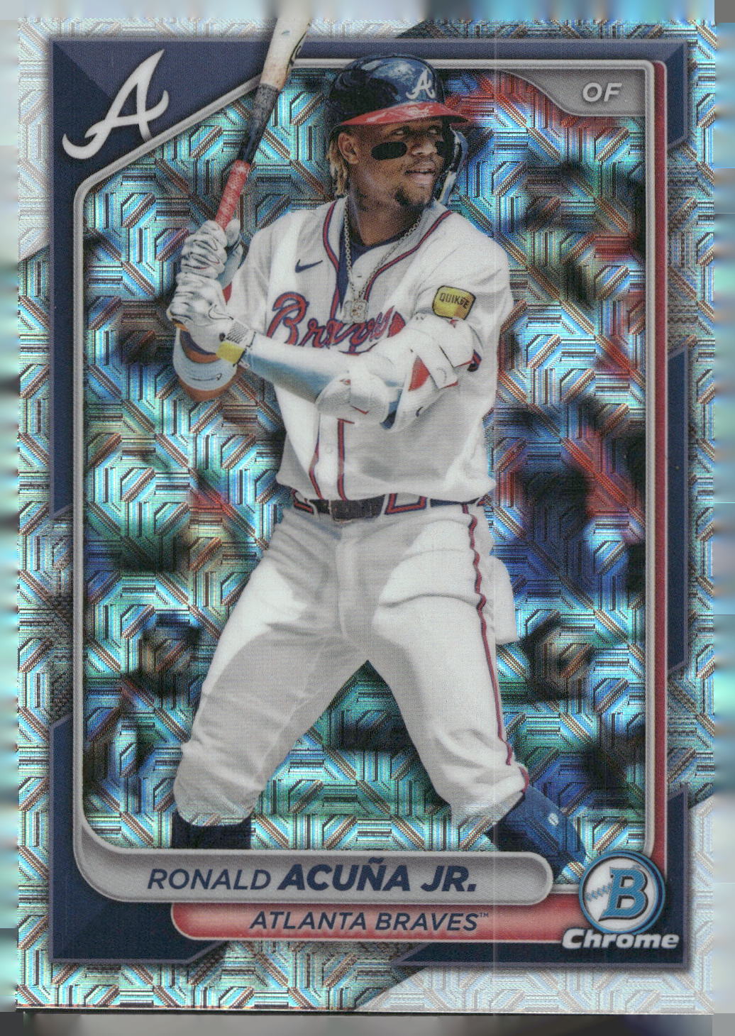 2024 Bowman Chrome #29 Ronald Acuña Jr. Mojo Refractors