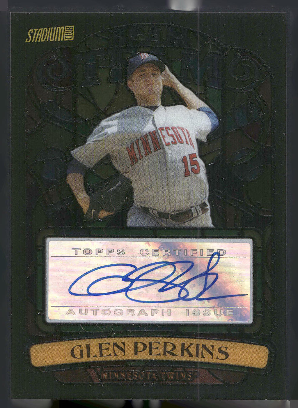 2008 Stadium Club #BTA-GP Glen Perkins Beam Team Autographs