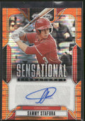 2025 Panini Prizm #SS-SS Sammy Stafura Sensational Signatures Prizms #/99